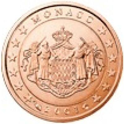 Monaco 1 Cent 2005 Polierte Platte