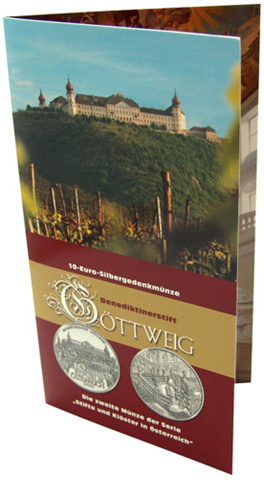 Österreich-10-Euro-2006-Silber-Hgh-Göttweig-Folder
