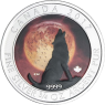 Kanada-2 Dollar-2017-AGstgl-Wolf Mond-FD-Farbe-RS