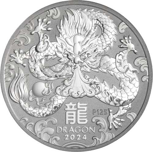 1 Unze Silber 2024 Lunar Drache