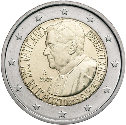 Vatikan-2-Euro-2007-80-Geburtstag-Papst-Benedikt-RS