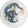 Australien-1 Dollar-2012-AGstgl-Drache-Farbe Blau-RS