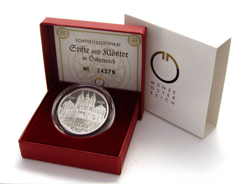 Österreich-10-Euro-2007-Silber-PP-Stift-Melk-Etui