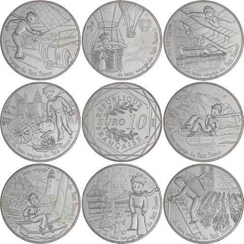 Frankreich-8x10 Euro-2016-AGstgl-Kleiner Prinz
