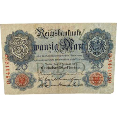 RO.47-20Mark-19.2.1914-gebraucht-VS