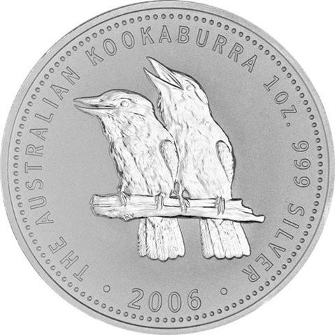 Australien-1-Unze-Silber-2006---1-Dollar-Kookaburra-RS