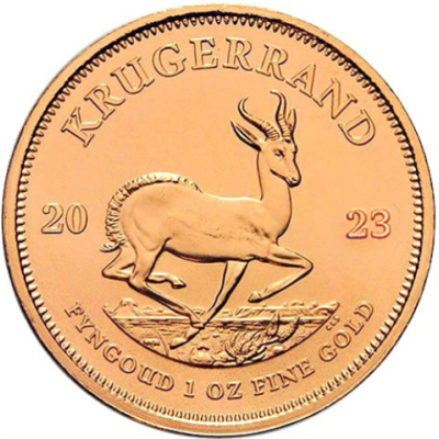 Südafrika-1Rand-2023-AU-1oz-Krügerrand-RS