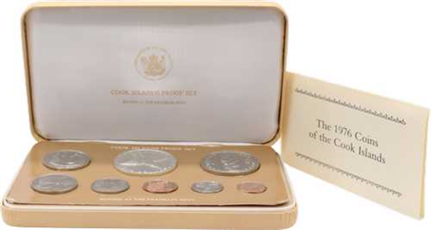 Cook Island-6,88Dollar-1976-PP-KMS-Etui