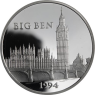 Frankreich-100 Francs 15 Ecus-1994-AGpp-Big Ben-RS