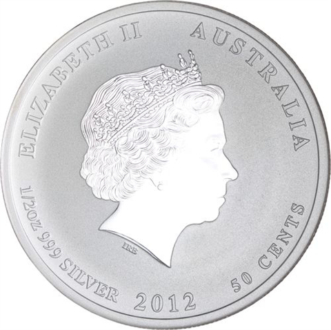 Australien-50 Cent-2012-AGstgl-Drache-FD-Farbe-RS