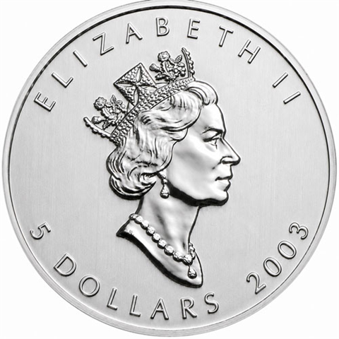 Kanada-5-Dollar-2003-1-Unze-Silber-Maple-Leaf-RS