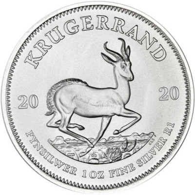 Südafrika 1 Rand 2020 Silber Krügerrand Stgl. 