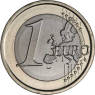 San Marino-1 Euro-2025-bfr-Kursmünze-VS