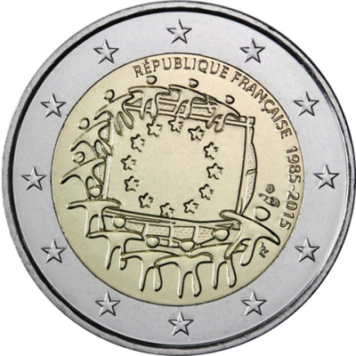 Frankreich-2Euro-2015-bfr-Europaflagge-RS