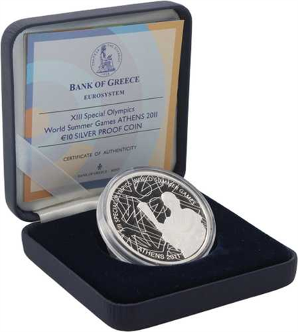 Griecheland-10Euro-2011-AGpp-Fackelträger-Etui