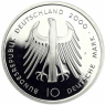Deutschland-10-DM-Silber-2000-PP-Karl-der-Grosse-und-der-Dom-zu-Aachen-MzzF