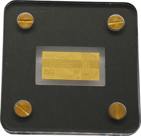 goldtafeln14x1500ozGold-DDRBanknoten-Album 