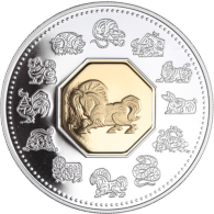 Kanada-15 Dollar-2002-AGpp-Pferd-RS