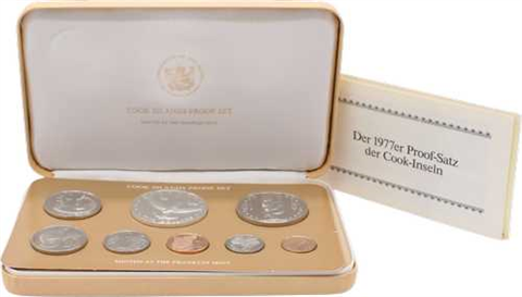 Cook Island-6,88Dollar-1977-PP-KMS-Etui
