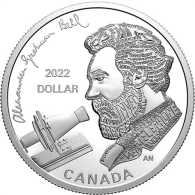 Kanada-1Dollar-2022-AgPP--AlexanderGrahamBell-RS