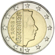 Luxemburg-2Euro-2003-Kursmünze-Grossherzog-Henry-RS