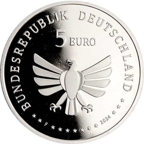 Deutschland-5Euro-2024-PP-Hainschwebfliege-RS