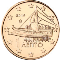 Griechenland 1 Cent 2015 bfr. athenische Triere