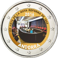 Andorra 2 Euro 2016 bfr. 150.jähriges Jubiläum der Neuen Reform von 1866 FARBE