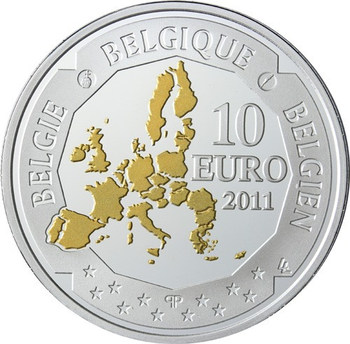 Belgien 10 Euro 2011 Tiefseeforscher Piccard - III