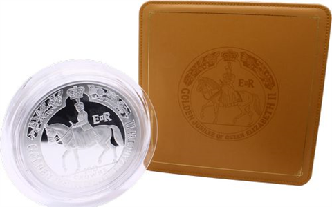 IsleOfMan-100Crowns3KG-2002-AGpp-Jubilee-Etui