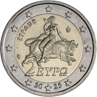 Griechenland-2 euro-2025-bfr-Kurmünze-RS