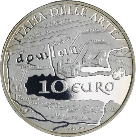 Italien-10 Euro-2010-AGpp-Aquileia-Etui
