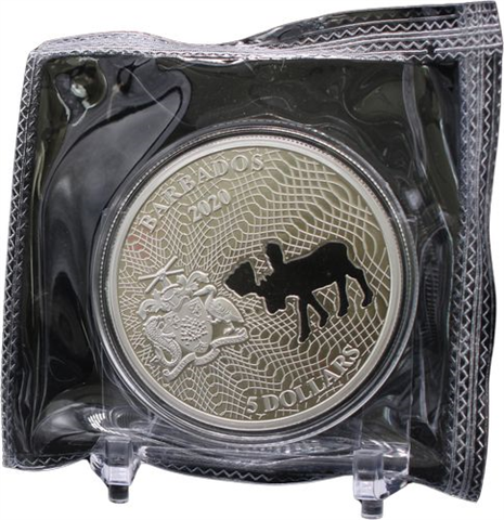 Barbados-5Dollar-2020-AGpl-Moose-VS