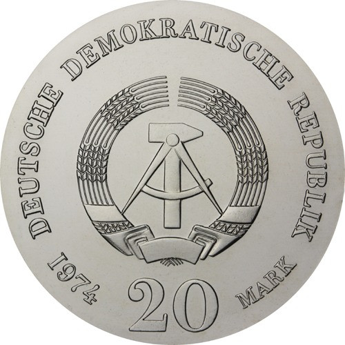 DDR 20 Mark Gedenkmünze 1974 Immanuel Kant