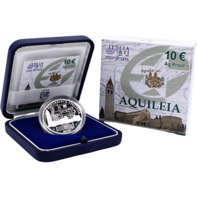 Italien-10 Euro-2010-AGpp-Aquileia-Etui