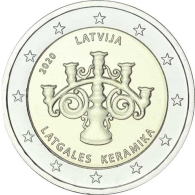 Lettland-2-Euro-2020-Lettgallische-Keramik-I