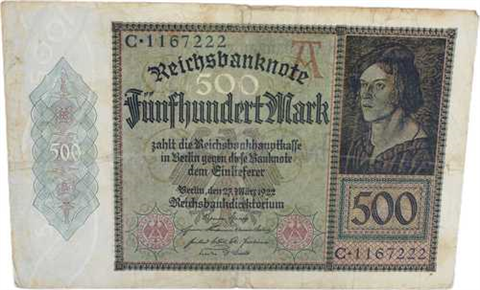 RO.70-500Mark-27.3.1922-gebraucht-RS