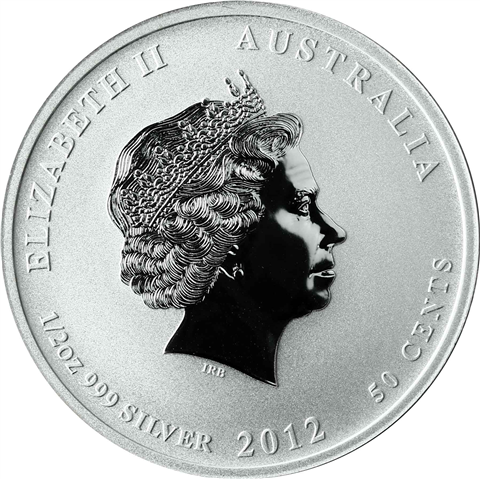 Australien 50 Cent 2012 stgl. Jahr des Drachen I