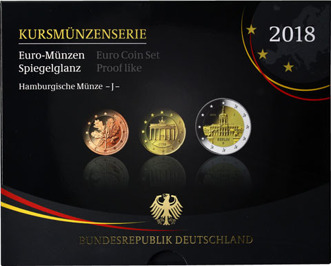 Deutschland 5,88 Euro-Kurssatz 2018 PP im Blister Mzz: J