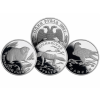 Russland-3-x-1-Rubel-1996-Silber-PP-–-Rotes-Buch-IV-RSVS