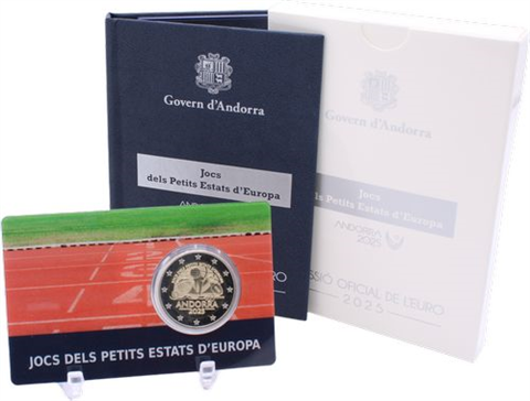 Andorra-2 Euro-2025-PP-Spiele Staaten-Etui