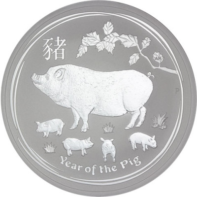 2 oz Silbermünze Jahr des Schweines 2019 aus Australien online bestellen Lunar Serie 