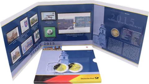 Deutschland-2Euro-Briefmarken-2015-Paulskirche-Folder