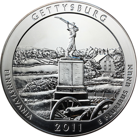 USA-25Cent-2011-AgStgl-5UnzenATBQuarter-Gettysburg-RS