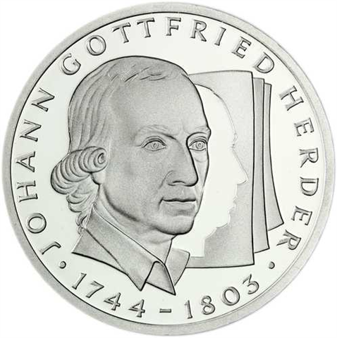 Deutschland 10 DM Silber 1994 Stgl.  Johann Gottfried Herder I (1)