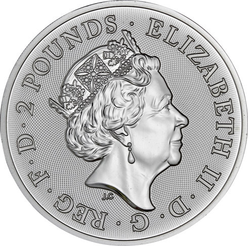 1 Oz Silber 2019 Lunar UK Schwein