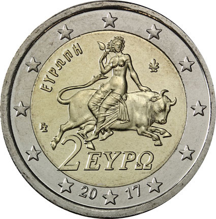 Griechenland 2 Euro 2017 stgl Europa auf dem Stier