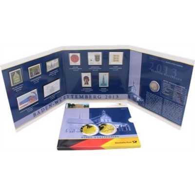 Deutschland-2Euro-Briefmarken-2013-Kloster Maulbronn-Folder