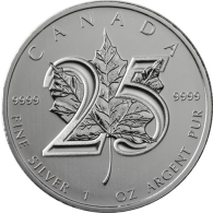 Kanada 5 Dollars 2013 bfr. 25 Jahre Maple Leaf I