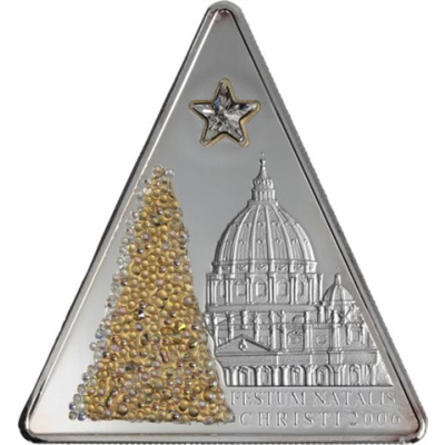 Cook Islands- 5 Dollar-2006-AGpp-Christbaum Weihnachten-RS